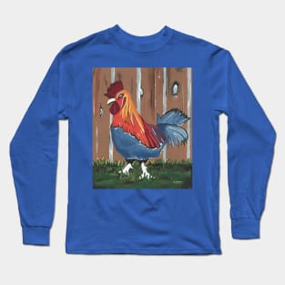 Barnyard Rooster Long Sleeve T-Shirt